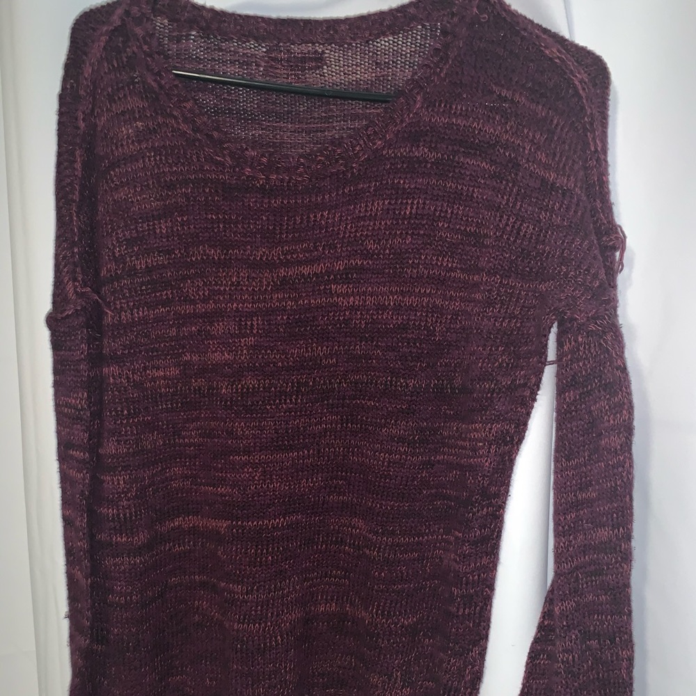 Purple Semi-Sheer Mudd Sweater